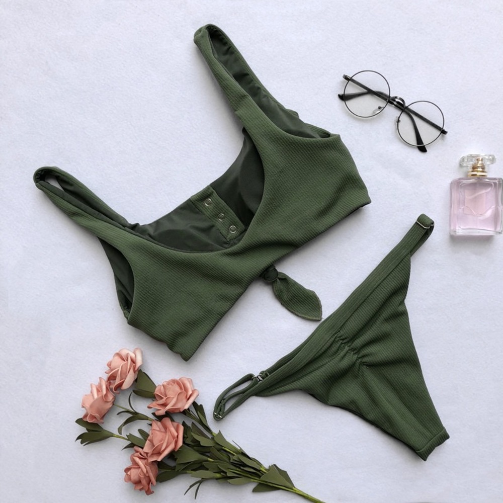 ⛱🆕Sweet Girl Bikini Set Olive - Picture 2 of 4